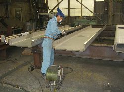 開先グラインダー掛け